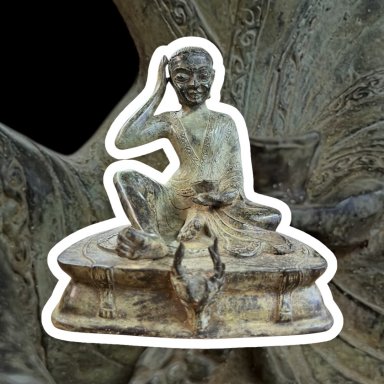 Bronzen Milarepa Beeld – 23 cm