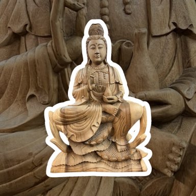 Teak Houten Quan Yin – Hoogte 50 cm