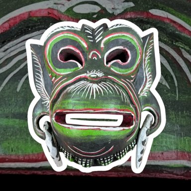 Houten Hanuman Masker