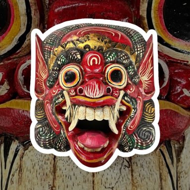 Houten Barong Masker