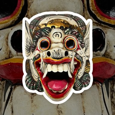 Houten Barong Masker