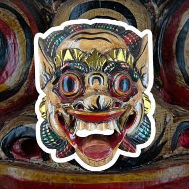 Houten Barong Masker