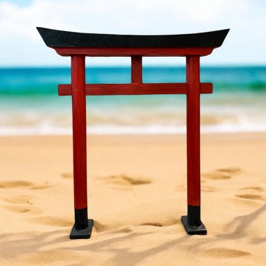 Houten Torii - 30 x 35 x 5 cm