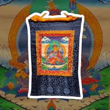 handgeschilderde Tibetaanse Thangka -  Guru Rinpoche