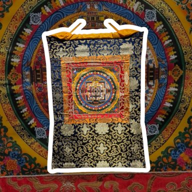 handgeschilderde Tibetaanse Thangka - Mandala