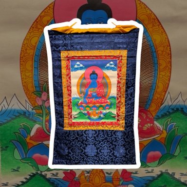 handgeschilderde Tibetaanse Thangka - Medicine Buddha