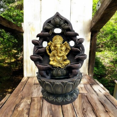 Seated Ganesh fountain 79cm