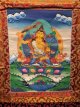 handgeschilderde Tibetaanse Thangka - Groene Tara