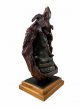 Ganesha brons op hout