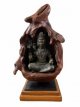 Shiva brons op hout