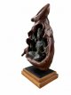 2027B31 Shiva brons op hout