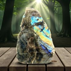 338 Labradoriet - Ruw/gepolijst 13,5