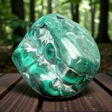 370 Malachiet - Vrije vorm 6cm