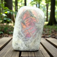 395 Labradoriet pink - Gepolijst 9cm