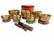 17 piece Tibetan singing bowl set