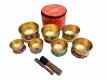 17 piece Tibetan singing bowl set