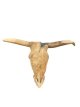 Teak Houten Bison Hoofd Muurhanger – 70 x 40 cm