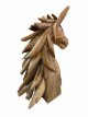 627 Teak Houten Paardenkop (45 x 26 x 14 cm)