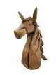 627 Teak Houten Paardenkop (45 x 26 x 14 cm)