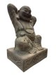 629 Chinese Geluksboeddha met Kat – 28 x 18 x 15 cm