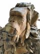 630 Zittende Gorilla in Teak Hout (120 x 95 x 80 cm)