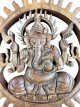 Houten Ganesha muurhanger