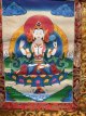 handgeschilderde Tibetaanse Thangka - Chenrezig