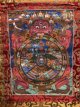 handgeschilderde Tibetaanse Thangka - Wheel of life