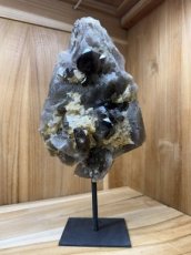 740 Smoky Quartz Cluster on Stand 33cm