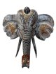 Olifant hoofd muurhanger 40cm