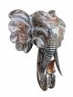 9933 Olifant hoofd muurhanger 60cm