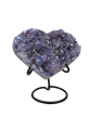 A13954 Amethist Aura Hart - 10 cm