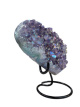 A13954 Amethist Aura Hart - 10 cm