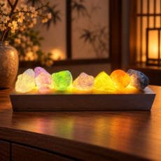 AICC01 Edelstenen LED sfeerlamp – 7 natuurlijke stenen