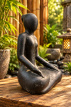 AN79 Yoga beeld in steen – 40 cm