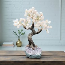 BRA03 L’Arbre de Vie en Quartz Rose 25/30cm