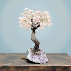 BRA04 Levensboom met Rozenkwarts 35/40cm