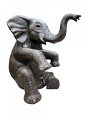CAN40 Zittende olifant 100cm