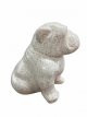 Zittende Engelse Bulldog in Terrazzo Steen 42cm