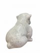 Zittende Engelse Bulldog in Terrazzo Steen 42cm