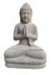 CBU59 Greenstone Boeddha biddend 60cm