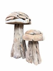 CHAMP80 paddenstoel - Teak 80cm