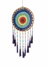 DRO08 Dromenvanger Chakra met kralen – Ø 32 cm