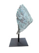 E841 Amazonite sur socle métallique – 20 cm