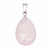 EDHA006 Druppelhanger Rozenkwarts – 2,5 × 1,7 cm