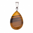 EDHA007 Druppelhanger Tijgeroog – 2,5 × 1,7 cm