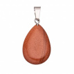 EDHA010 Druppelhanger Goudsteen bruin – 2,5 × 1,7 cm