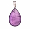 EDHA013 Druppelhanger Amethist – 2,5 × 1,7 cm