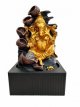 Zittende Ganesha fontein 54cm