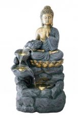 Zittende Boeddha fontein 55cm